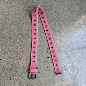NOWT American Eagle Outfitters Pink Belt with Silver Buckle Size Small